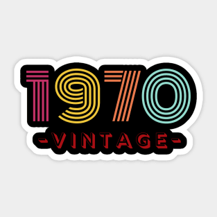 Vintage 1970 Retro Sticker